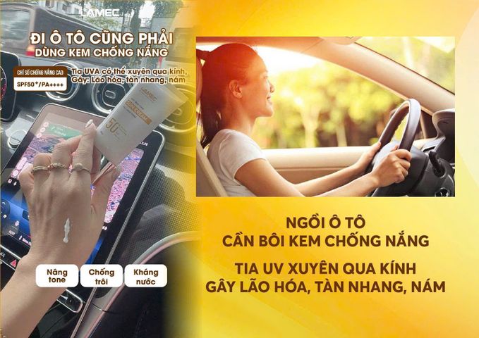 Kem Chống Nắng Kháng Nước Lamec Suncream SPF 50+ PA++++ - Bảo Vệ Da Tối Đa, Không Lem, Dưỡng Ẩm Mịn Màng, Thích Hợp Mọi Hoàn Cảnh