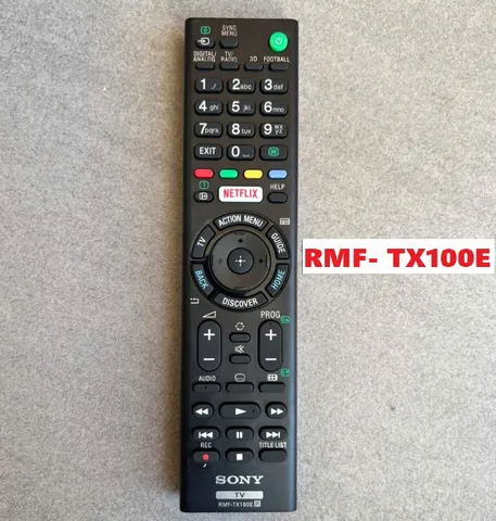 Điều khiển Remote Tivi SONY RMF-TX100E SmartTV - Phụ kiện mới loại tốt kèm pin, thay thế cho mọi tivi Sony