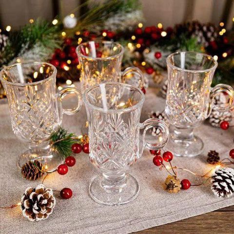 Bộ Cốc Pha Lê Killarney Crystal Trinity 4 Món Sang Trọng 220ml - Quà Tặng Đẳng Cấp Phong Cách Ireland