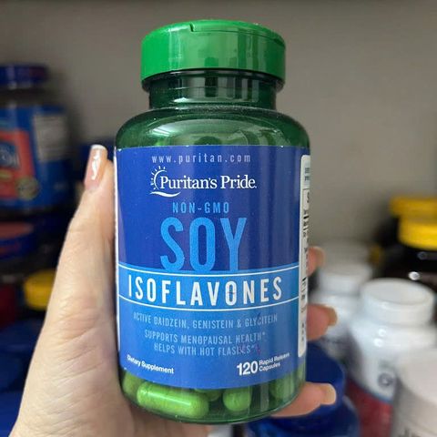Mầm đậu nành Puritan’s Pride Soy Isoflavones 750mg USA 120 viên