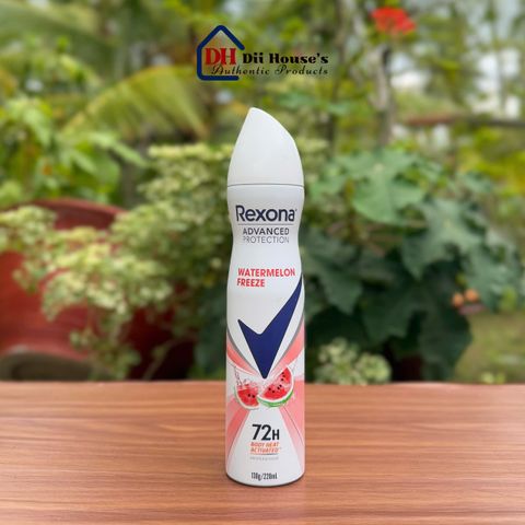 Xịt Khử Mùi Nữ Rexona Water Melon Freeze 72h - Mùi Dưa Hấu Tươi Mát, Giữ Thoải Mái Cả Ngày