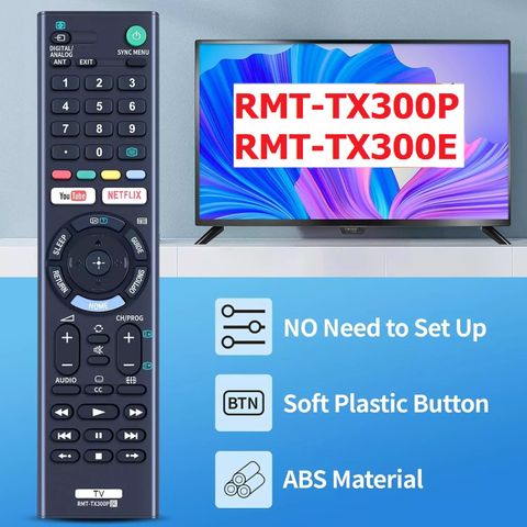 Điều Khiển Remote Tivi Sony 4K Smart TV RM-TX300P/TX300E - Phụ Kiện Thay Thế Hỗ Trợ Nhiều Mẫu TV Sony, Tiện Dụng và Dễ Sử Dụng