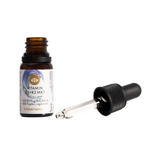 Vitamin D3+K2 MK7 Sunday Natural Đức 300 giọt