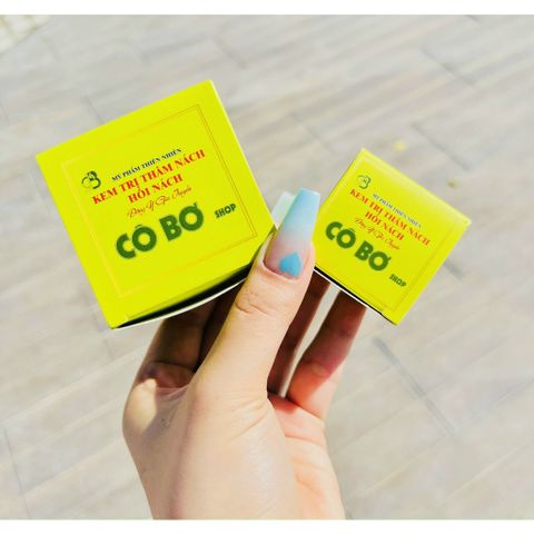 Kem giảm thâm nách Cô Bơ - Khử mùi hôi nách 100% thiên nhiên, an toàn cho mẹ bầu và trẻ em, hũ nhỏ 8gr