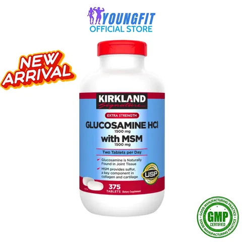 Viên Uống Glucosamine MSM Kirkland Tăng Cường Sức Khoẻ Khớp (Hộp 240 viên) - YoungFit