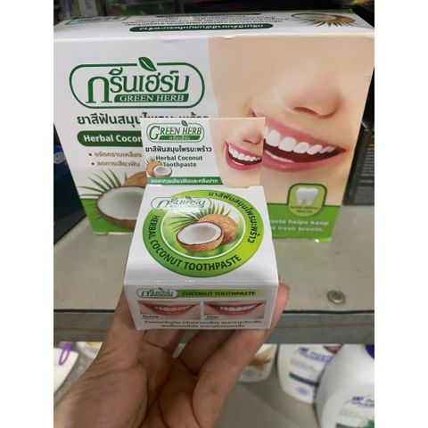 Kem Tẩy Trắng Răng Green Herbal Novolife Thái Lan - Gel Làm Sáng Răng, Loại Bỏ Ố Vàng, Hơi Thở Thơm Mát, An Toàn, Hiệu Quả Sau 14 Ngày