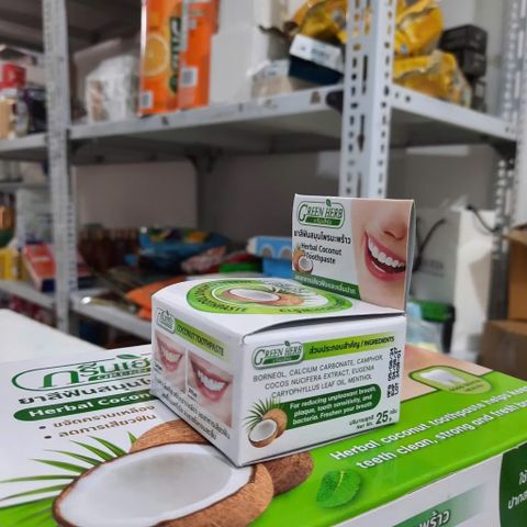 Kem Tẩy Trắng Răng Green Herbal Novolife Thái Lan - Gel Làm Sáng Răng, Loại Bỏ Ố Vàng, Hơi Thở Thơm Mát, An Toàn, Hiệu Quả Sau 14 Ngày