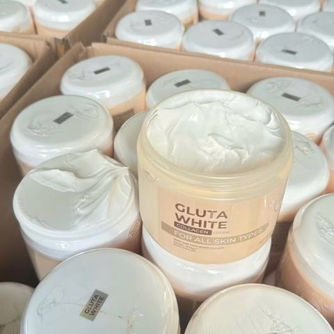 Kem Ủ Trắng Da Gluta White Thái Lan 600gr - Dưỡng Trắng Da Ngăm Mặt và Body, Chất Kem Sánh Mịn, Tiết Kiệm