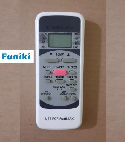 Điều khiển Remote Điều hòa Funiki SC SH HSC 09 12 18 24 - Thiết kế nhỏ gọn, dễ sử dụng, tặng kèm pin