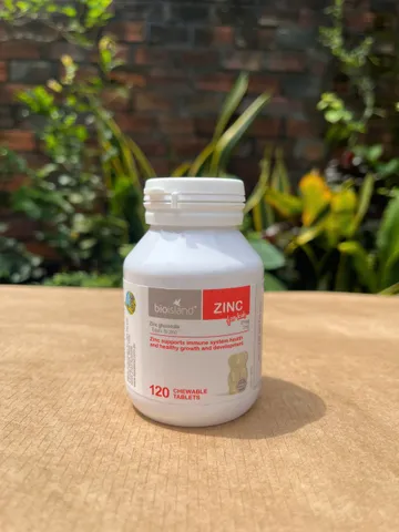 Viên nhai bổ sung kẽm Bio Island ZINC 120 viên - Hỗ trợ miễn dịch và tăng trưởng cho bé từ 1-12 tuổi