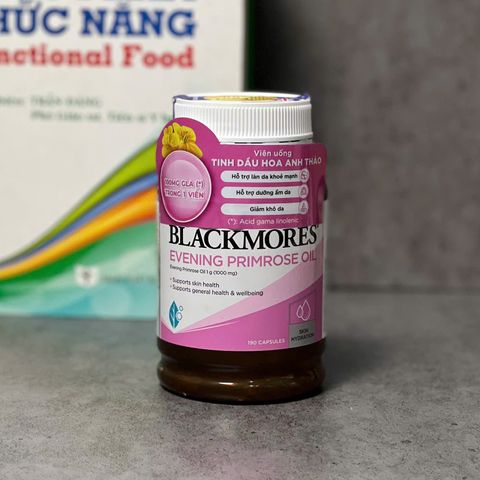 Tinh Dầu Hoa Anh Thảo Blackmores Evening Primrose Oil 190 Viên - Hỗ Trợ Cân Bằng Nội Tiết, Giảm Triệu Chứng Tiền Kinh Nguyệt, Cải Thiện Da Tóc Móng