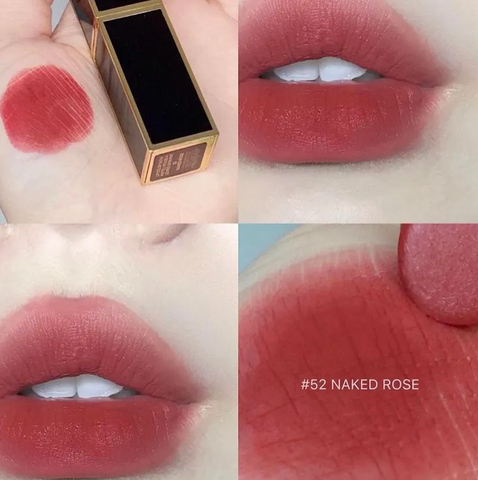 [nobox ] Son Tom Ford Satin Matte 52 Naked Rose Màu Hồng Cánh Hoa