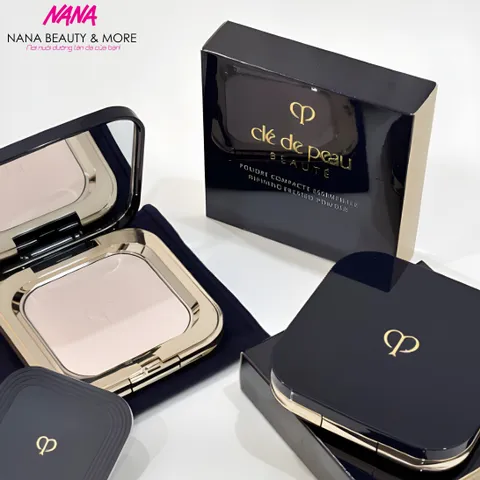 Phấn Phủ Dạng Nén Clé De Peau Refining Pressed Powder 5g - Phấn Đứng Lớp Nền Hoàn Hảo, Kiềm Dầu, Chống Bóng, Duy Trì Độ Rạng Rỡ Suốt Ngày