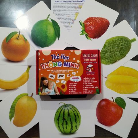 Bộ Thẻ Học Thông Minh A5 - 100 Flashcard Hai Ngôn Ngữ Anh-Việt Cho Trẻ 0-6 Tuổi - Nhận Biết Thế Giới Xung Quanh