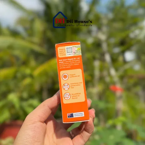 Giọt Vitamin D3 + K2 Nature's Way 11ml - Hỗ trợ hấp thụ canxi, tăng cường sức khỏe xương cho trẻ em và người lớn.