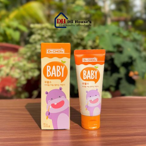 Kem Đánh Răng Cho Bé Đr.Chois 60g - Hương Trái Cây, Bảo Vệ Răng Khỏi Vi Khuẩn, Sạch Mảng Bám, Thơm Mát