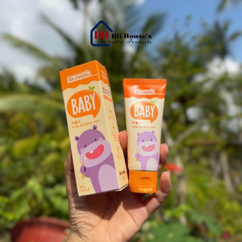 Kem Đánh Răng Cho Bé Đr.Chois 60g - Hương Trái Cây, Bảo Vệ Răng Khỏi Vi Khuẩn, Sạch Mảng Bám, Thơm Mát