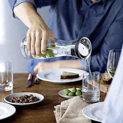 Bộ Bình Nước Thủy Tinh WMF Basic 5 - 1 Bình và 4 Cốc Cao Cấp, Thiết Kế Hiện Đại, Dung Tích 1L, Made in Germany