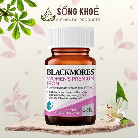 Viên Uống Bổ Sung Sắt Blackmores Premium Iron 30 Viên - Hỗ Trợ Ngừa Thiếu Máu, Tăng Cường Năng Lượng Cho Phụ Nữ