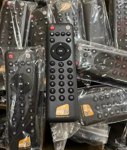 Điều khiển Remote MyTV VNPT - Tìm Kiếm Giọng Nói, Thiết Kế Sang Trọng, Tương Thích Android TV, Tặng Kèm Pin