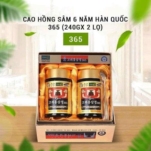 Cao hồng Hàn Quốc Korea 6 years 365 240g ( tách set)