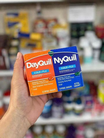 Viên Uống giảm Ho Và Cảm Cúm Ngày Và Đêm Dayquil & Nyquil- Hộp 48V