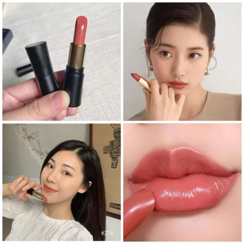 Son Lancome 274 Mini mùa Cream _Cam Trà Sữa (tách set không hộp )
