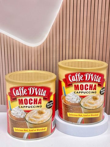 Bột Pha Cà Phê D'Vita Mocha Cappuccino 1.36 - Hương Vị Ngon, Dễ Pha Chế, Thưởng Thức Tại Nhà, Hương Vị Mỹ