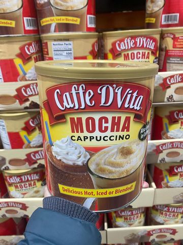 Bột Pha Cà Phê D'Vita Mocha Cappuccino 1.36 - Hương Vị Ngon, Dễ Pha Chế, Thưởng Thức Tại Nhà, Hương Vị Mỹ