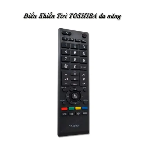 Điều khiển Remote Tivi TOSHIBA CT90336 - Đa năng, tương thích tất cả tivi TOSHIBA, chất lượng cao, sử dụng dễ dàng, khoảng cách điều khiển 10m