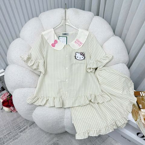 Set đồ ngủ Hellokitty Bigsize - Bộ đồ ngủ đũi ngắn dễ thương, thoáng mát, phong cách trẻ trung tại nhà, quà tặng lý tưởng cho mọi dịp