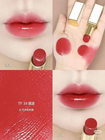 Son Môi Tom Ford Soleil 34 Rose Irise Vỏ Trắng - Chất Son Dưỡng Ẩm, Sang Trọng, Phù Hợp Với Nhiều Tông Da