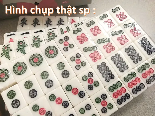 Bộ Cờ Mạt Chược Bạch Ngọc Size Trung - 30mm, 144 Quân, Chất Liệu Nhựa Melamine, Trò Chơi Giải Trí Thú Vị