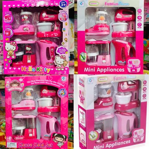 Bộ Đồ Chơi Nhập Vai Gia Dụng 4 Món YH858-3 Có Đèn Âm Thanh - Đồ Chơi Nấu Ăn Giúp Trẻ Phát Triển Trí Tưởng Tượng