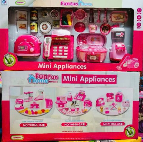 Đồ Chơi Thiết Bị Gia Dụng Mini YH868-2 Có Đèn và Âm Thanh - Đồ Chơi Nấu Ăn Dành Cho Trẻ Em Từ 3 Tuổi