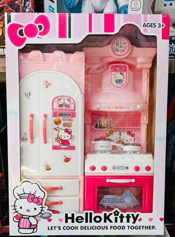 Bộ tủ bếp 2 ngăn có đèn và âm thanh cho bé chơi đồ hàng 322-32 520-13 chọn ngẫu nhiên - kitchen Toy