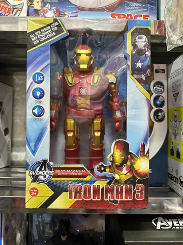 Đồ Chơi Mô Hình Người Sắt Iron Man Avengers - Chạy Bằng Pin Có Đèn & Âm Thanh - Quà Tặng Trẻ Em Ý Nghĩa