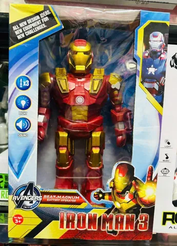 Đồ Chơi Mô Hình Người Sắt Iron Man Avengers - Chạy Bằng Pin Có Đèn & Âm Thanh - Quà Tặng Trẻ Em Ý Nghĩa