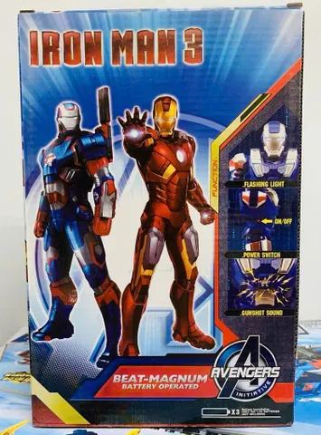Đồ Chơi Mô Hình Người Sắt Iron Man Avengers - Chạy Bằng Pin Có Đèn & Âm Thanh - Quà Tặng Trẻ Em Ý Nghĩa
