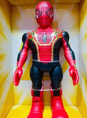 Đồ Chơi Siêu Nhân Avengers Spider-Man 810B - Đèn và Âm Thanh Kích Thích Phát Triển Thị Giác và Thính Giác Cho Trẻ Em