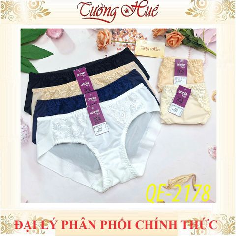 Quần Lót Nữ Không Viền Sau Annie QE 2178 - Dáng Lưng Thấp, Ren Gợi Cảm, Nhiều Màu, Thoải Mái Khi Mặc