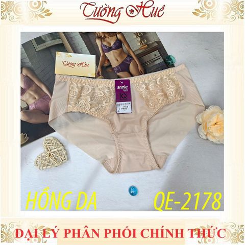 Quần Lót Nữ Không Viền Sau Annie QE 2178 - Dáng Lưng Thấp, Ren Gợi Cảm, Nhiều Màu, Thoải Mái Khi Mặc