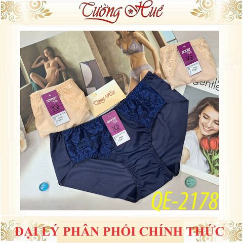 Quần Lót Nữ Không Viền Sau Annie QE 2178 - Dáng Lưng Thấp, Ren Gợi Cảm, Nhiều Màu, Thoải Mái Khi Mặc