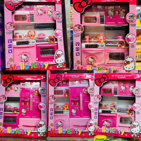 Đồ Chơi Nấu Ăn Hello Kitty 8921 - Đồ Chơi Nhà Bếp 2 Ngăn Có Đèn và Âm Thanh, Thú Vị và Giáo Dục Cho Trẻ Em