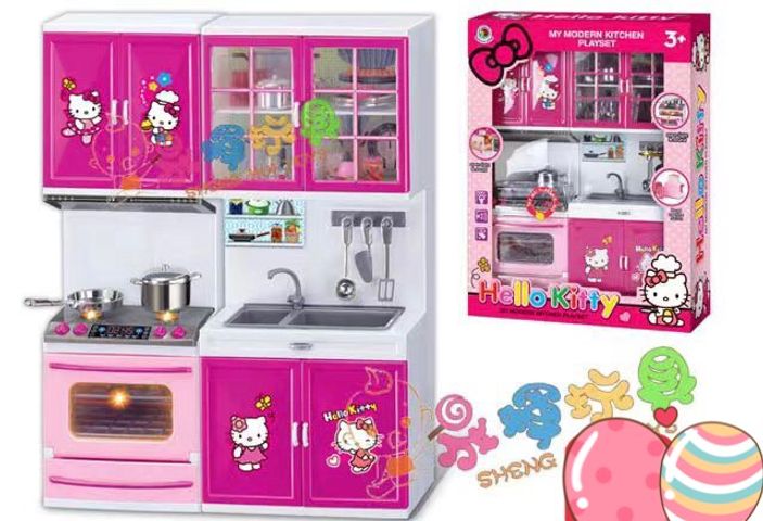Đồ Chơi Nấu Ăn Hello Kitty 8921 - Đồ Chơi Nhà Bếp 2 Ngăn Có Đèn và Âm Thanh, Thú Vị và Giáo Dục Cho Trẻ Em