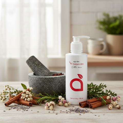 Sữa Tắm Nam Vnaturecare Organic 190mL - Làm Sạch Sâu, Dưỡng Ẩm, Hương Gỗ Trầm Quyến Rũ, Phù Hợp Mọi Loại Da