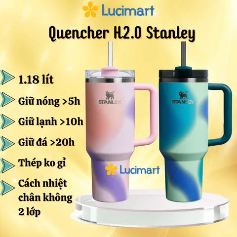 Ly giữ nhiệt Stanley Quencher H2.0 FlowState Tumbler có nắp đậy 1.18l [Hàng Mỹ]