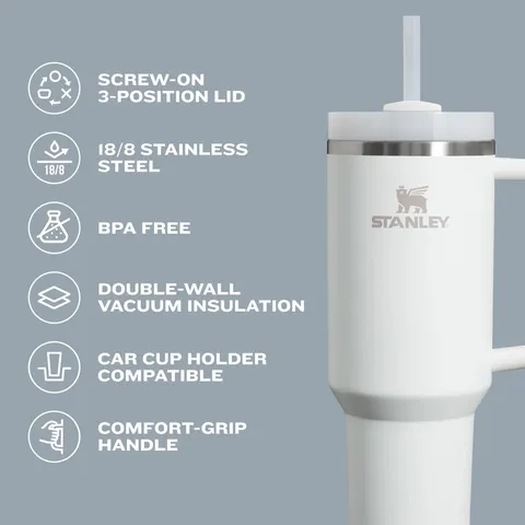 Ly giữ nhiệt Stanley Quencher H2.0 FlowState Tumbler có nắp đậy 1.18l [Hàng Mỹ]