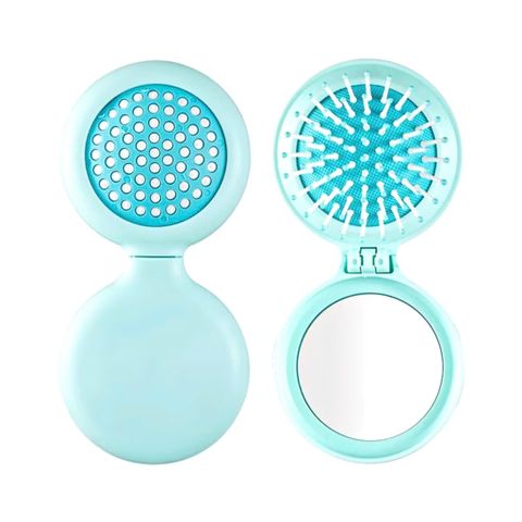 Lược Chải Tóc MIRA Gỡ Rối Kèm Gương Soi Mini, Thiết Kế Nhỏ Gọn, Chất Liệu Bền Bỉ, Phụ Kiện Thời Trang Tiện Lợi Cho Phái Đẹp
