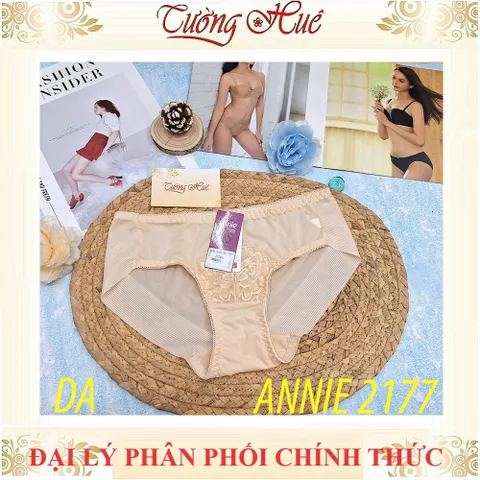 Quần Lót Nữ Phối Ren Annie QE 2177 Lưng Thấp - Thoải Mái, Chất Liệu Co Giãn 4 Chiều, Nhiều Màu Sắc, Vải Cotton An Toàn